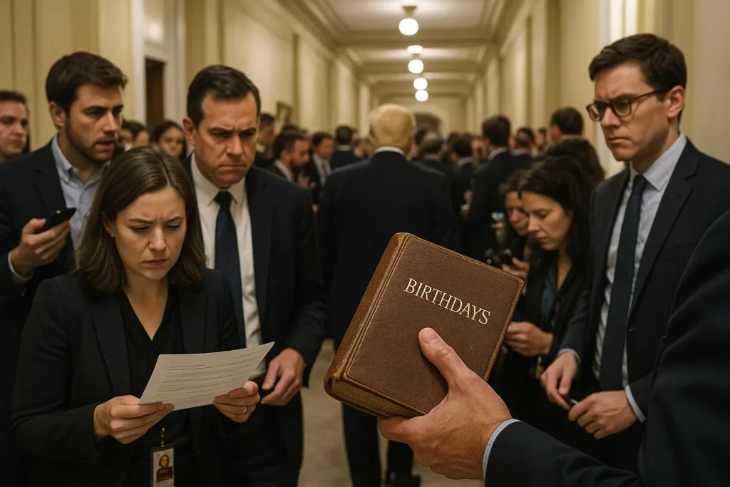 Epstein’s Birthday Book Bombshell: Trump’s Name Sparks Debate