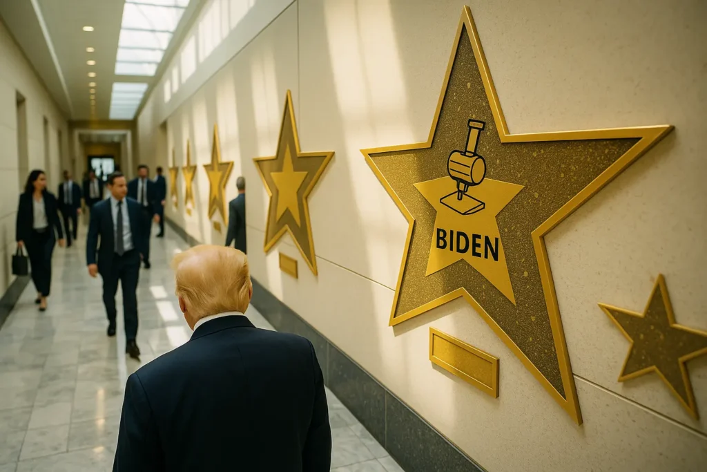 Trump’s White House Trolls Biden With Hilarious Walk of Fame