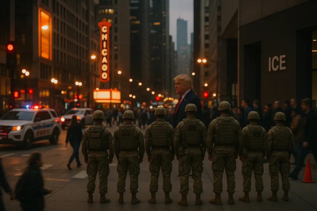 Trump Orders 100 Troops To Protect ICE In Chicago