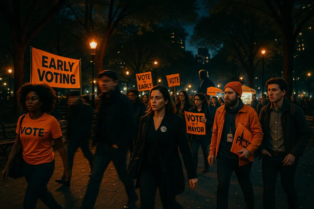 NYC Mayoral Race: Socialist Frontrunner Sparks Early Voting Frenzy